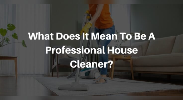 How To Become A Professional House Cleaner