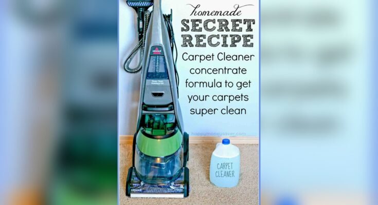 How To Make Homemade Carpet Cleaner For Machine