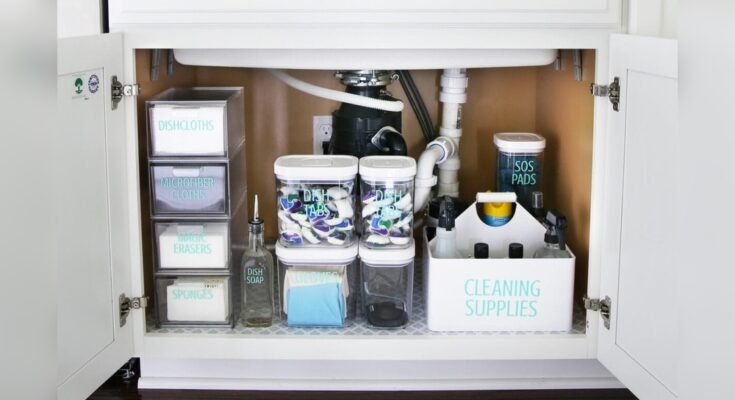 How To Organize Cleaning Supplies Under Your Kitchen Sink