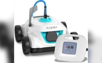 Robotic Pool Vacuum With Automatic Cleaning Cycles