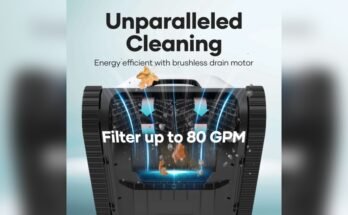 Robotic Pool Vacuum With Energy-Efficient Motor