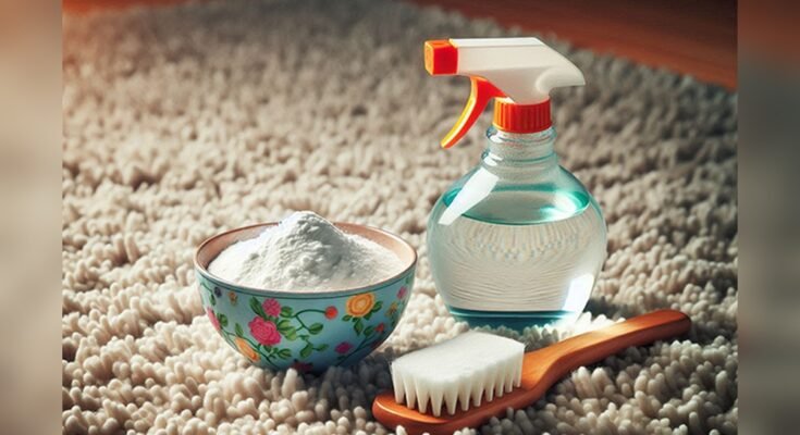 Spot Cleaning Carpet With Vinegar And Baking Soda
