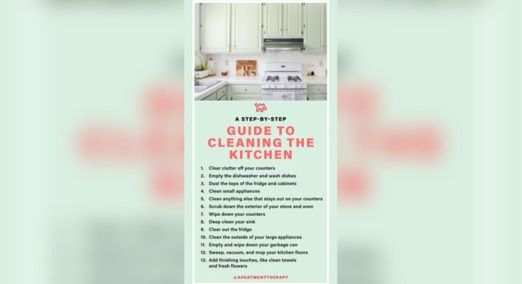 What Is The First Step In Cleaning Kitchen Tools
