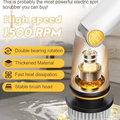Best Heavy-Duty Spin Scrubber For Tough Stains