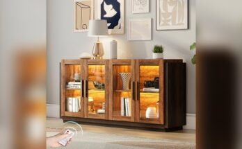 Best Buffet Cabinet With Glass Doors