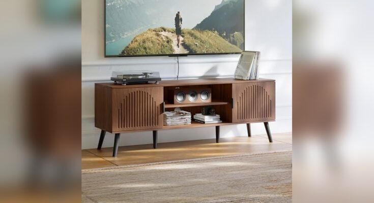 Best Entertainment Center With Storage Cabinet