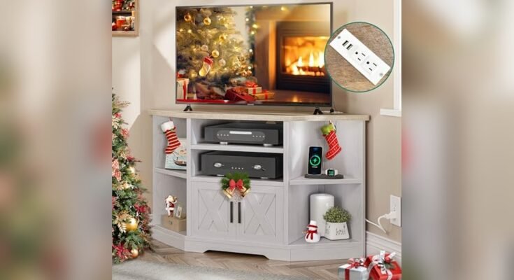 Best Farmhouse Corner Tv Stand