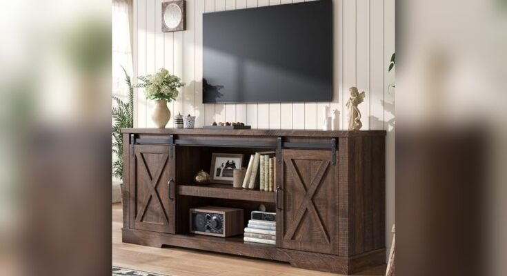 Best Farmhouse Tv Stand for 75 Inch Tv