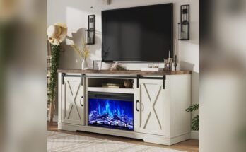 Best Farmhouse Tv Stand With Fireplace