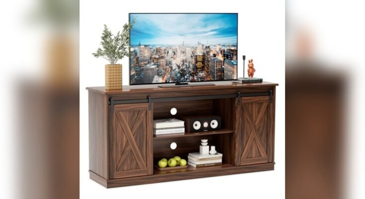 Best Farmhouse Tv Stand With Multiple Compartments