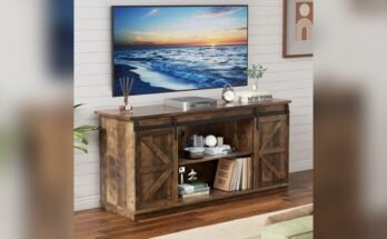 Best Farmhouse Tv Stand With Rustic Design