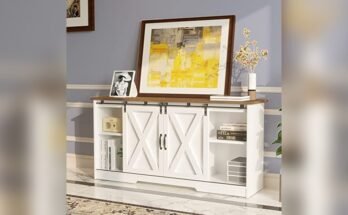 Best Farmhouse Tv Stand With Storage Cabinets