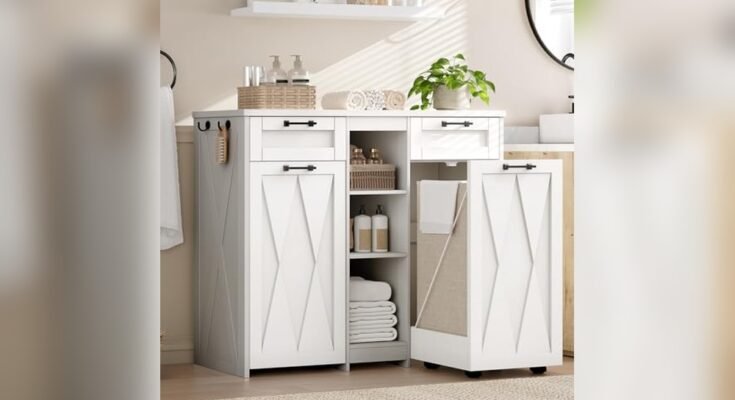Best Laundry Cabinet With Baskets