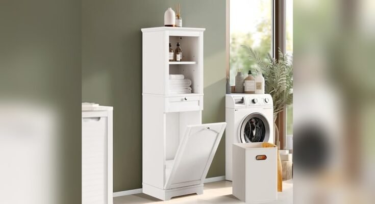 Best Laundry Cabinet With Shelves