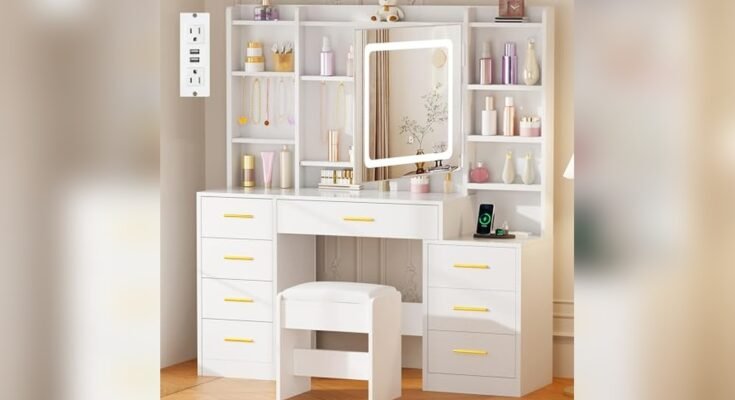 Best Makeup Vanity Desk With Drawers