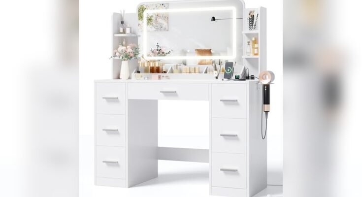 Best Makeup Vanity Desk With Led Mirror