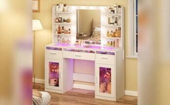 Best Makeup Vanity Desk With Multiple Drawers