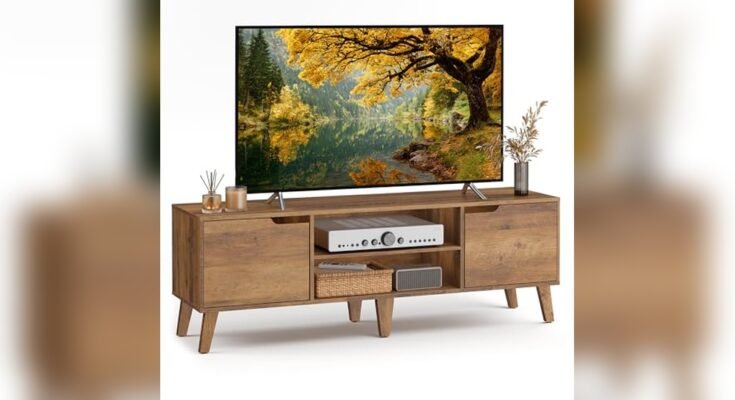 Best Tv Stand With Glass Doors