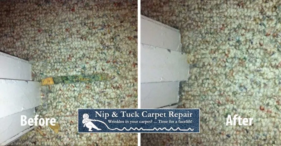 Carpet pile damage from vacuum suction