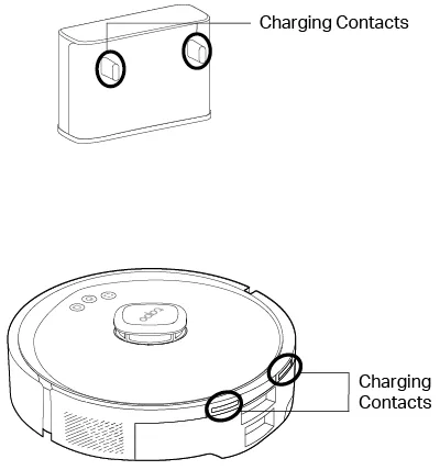 Charging contacts