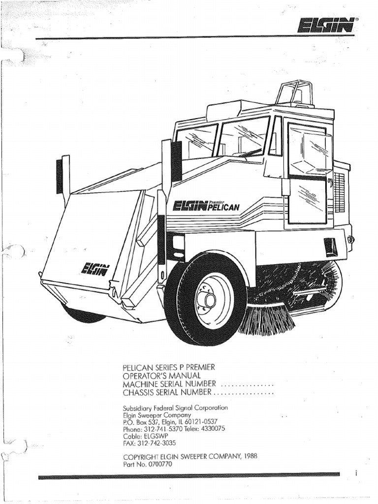 A clear sweeping pattern on concrete demonstrating correct broom down-pressure for an Elgin sweeper.