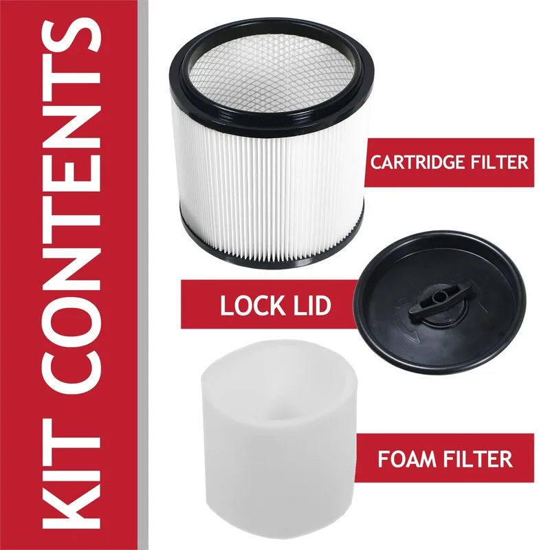 foam sleeve and pleated cartridge filter