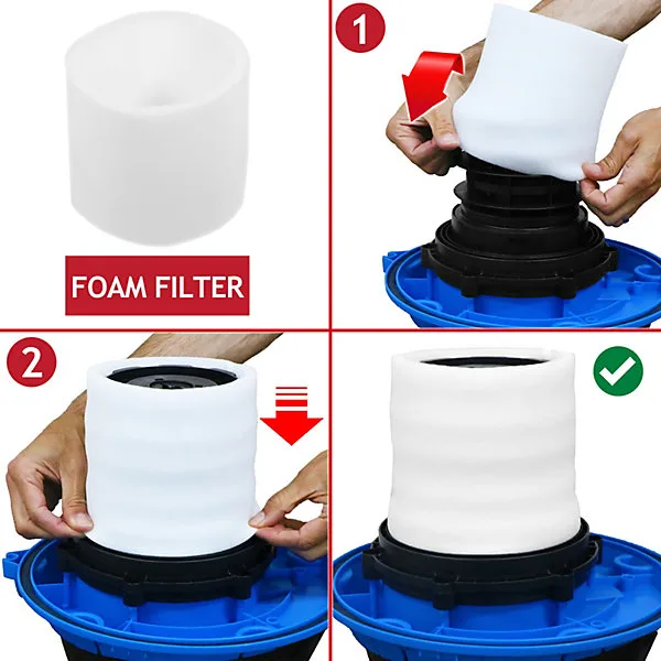 foam sleeve filter