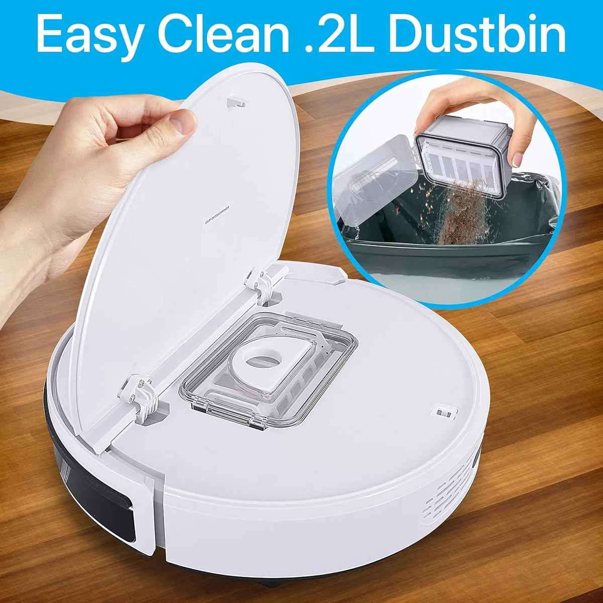 How do you empty a robot vacuum?