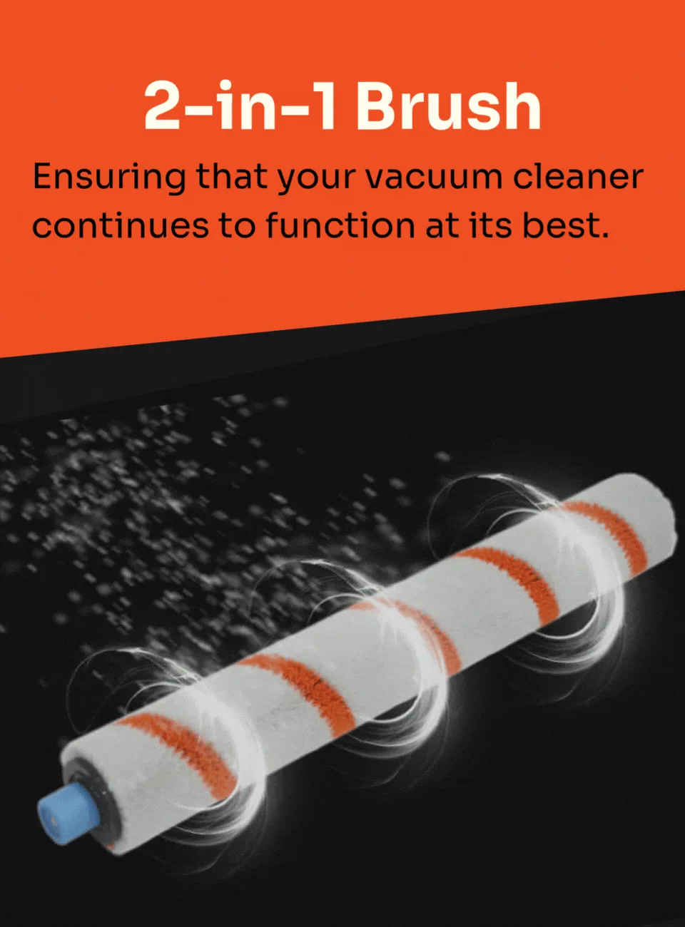 Rubber brush rolls
