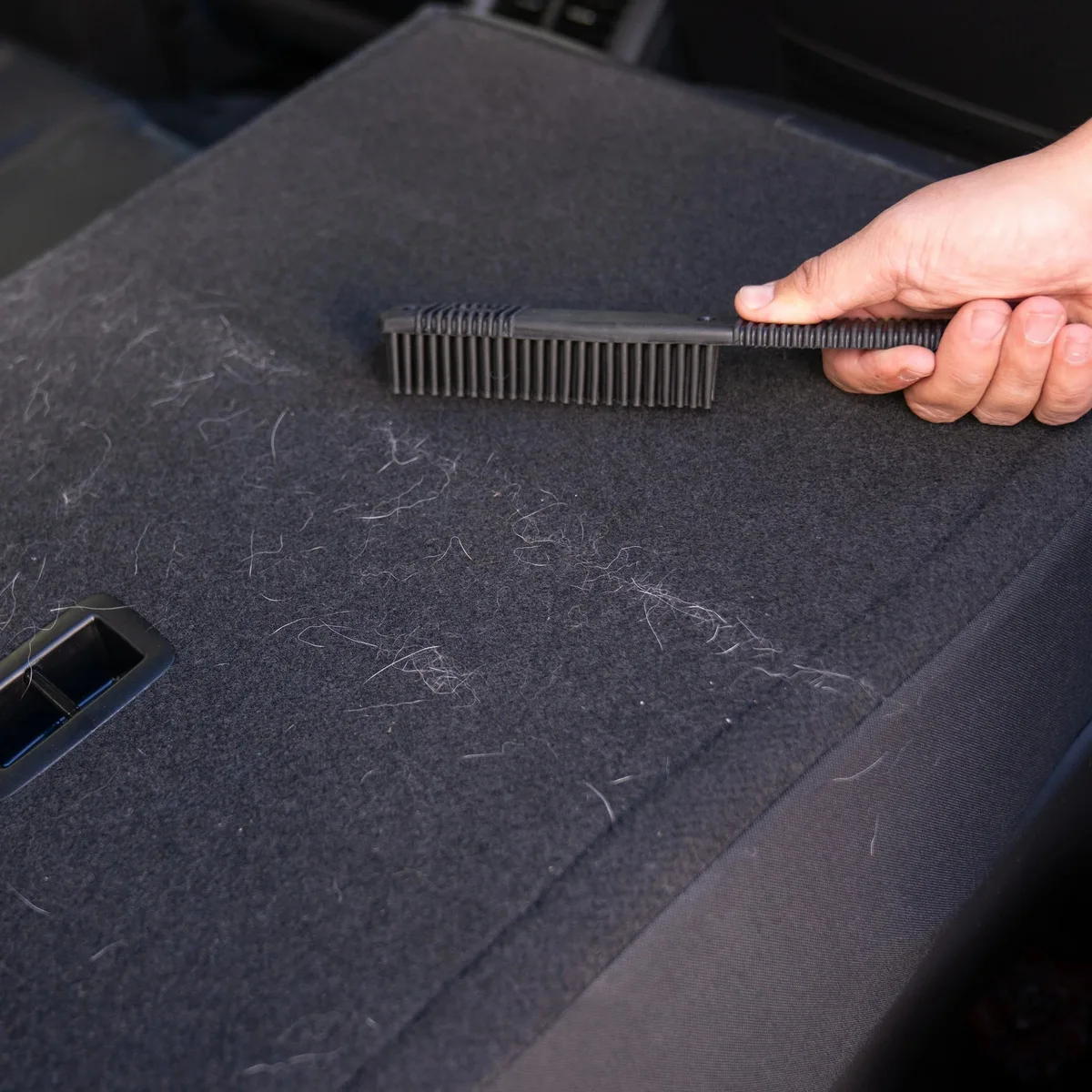 Rubber pet-hair brush