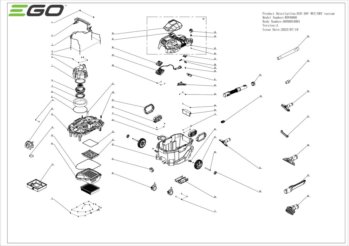 wet/dry vacuum parts