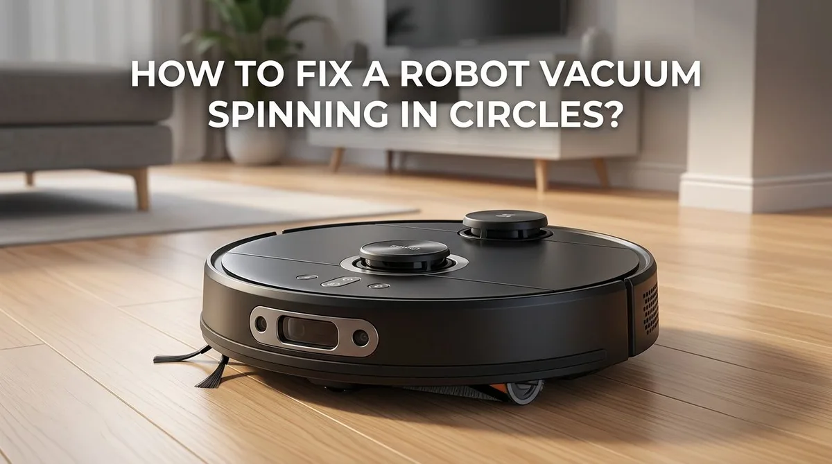Why does my robot vacuum spin in circles?