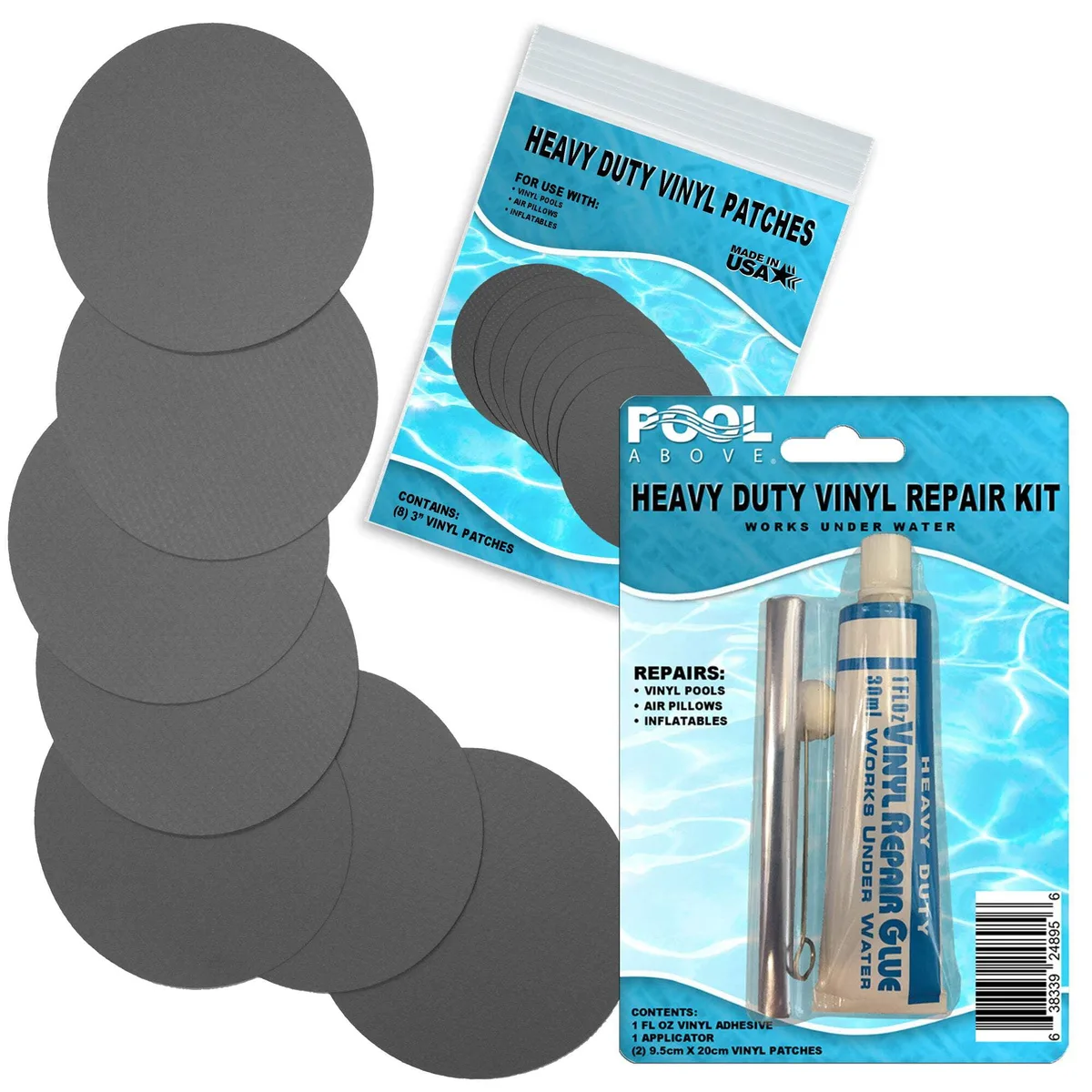 Above-ground pool liner repair