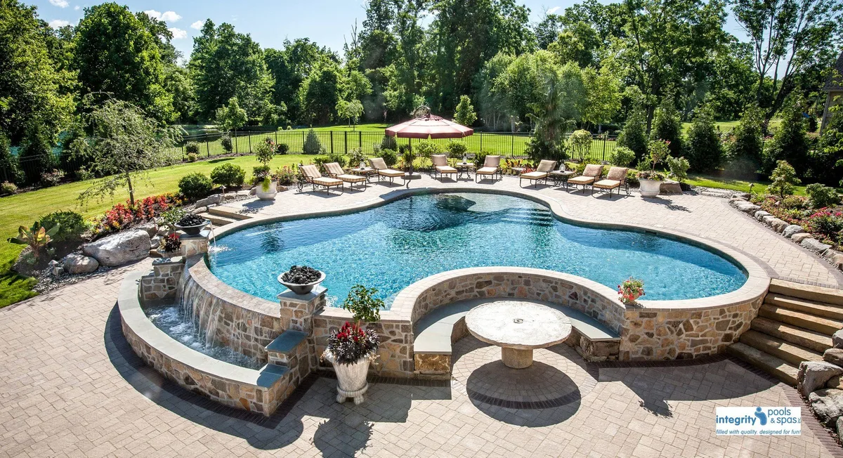 above ground pool on concrete