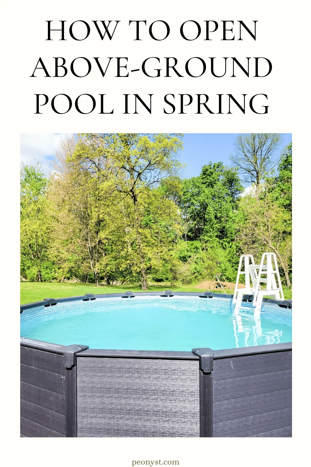 How do I open an above ground pool after winter?