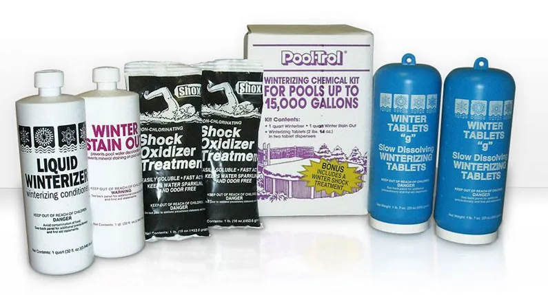 Pool chemicals checklist